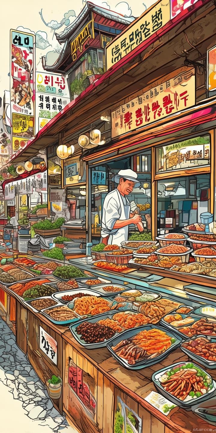 首尔广藏小吃探店案例研究：厨子¥195美食探索之旅