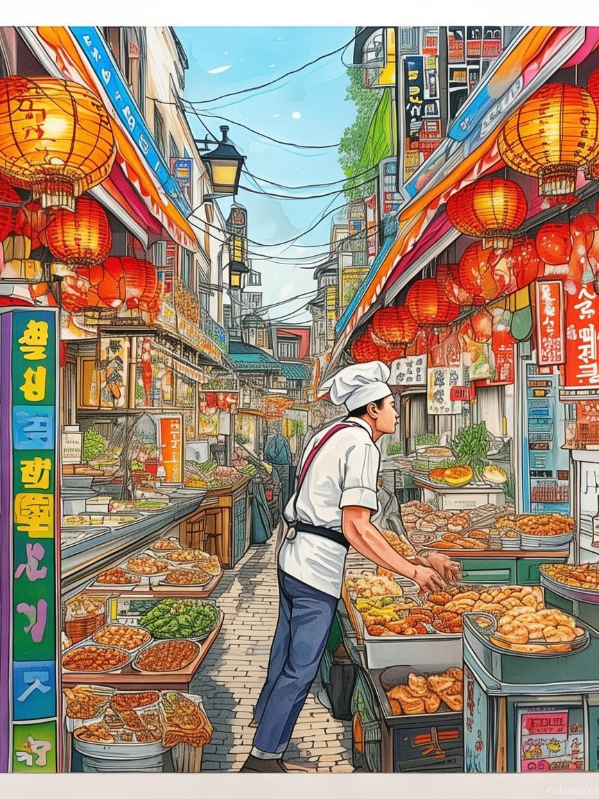 首尔广藏小吃探店案例研究：厨子探店¥195体验